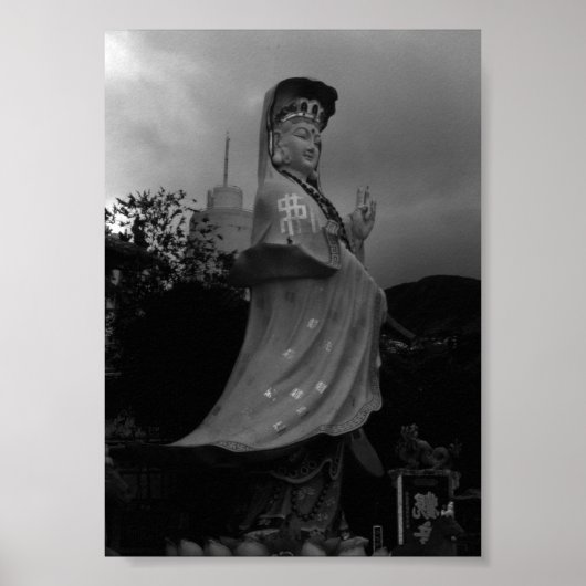 Poster Statue de Vintage Hong Kong (Devant)