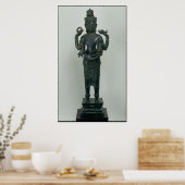 Poster Statue de Vishnu dans sa triple forme de Vishnu (Cuisine)