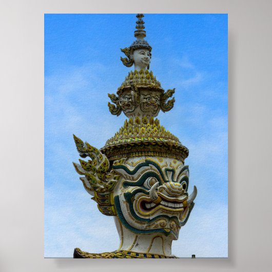 Poster Statue de Yahsha à Bangkok (Devant)