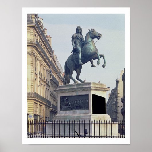 Poster Statue d'Equestrian de King Louis XIV (1816-22) (Devant)