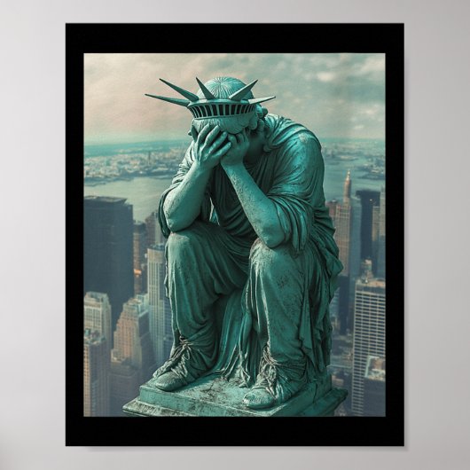 Poster Statue Des Femmes De Liberté Facepalm Col V (Devant)