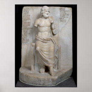 Poster Statue d'Euripide
