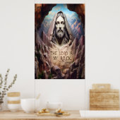 Poster Statue Divine : Le Seigneur Est Mon Rocher (Cuisine)