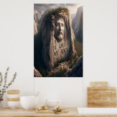 Poster Statue Divine : Le Seigneur Est Mon Rocher (Cuisine)