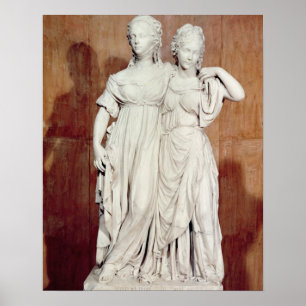 Poster Statue double des Princesses Louise (1776-1810)