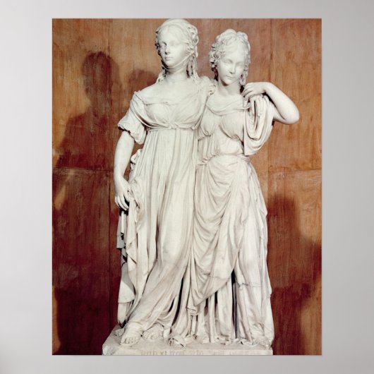 Poster Statue double des Princesses Louise (1776-1810) (Devant)