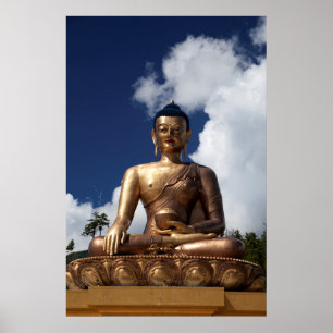 Poster Statue du Bouddha assis