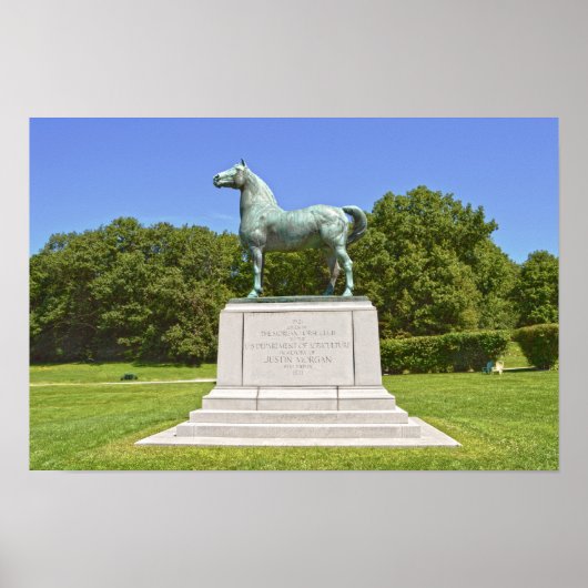 Poster Statue du cheval Morgan, Vermont (Devant)