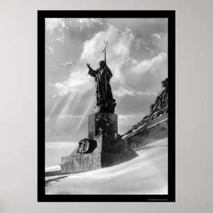 Poster Statue du Christ dans les Andes 1904