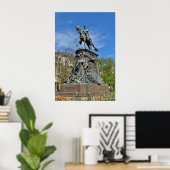 Poster Statue du général Faidherbe, Lille, France (Bureau à domicile)