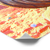 Poster statue en bois de Bouddha méditant (Coin)