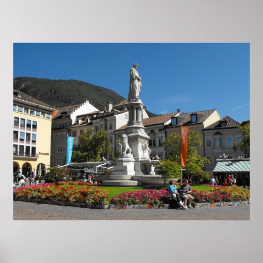 Poster Statue en Bolzano Italie (Devant)