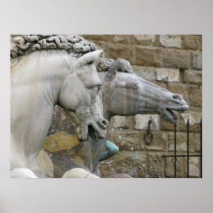 Poster Statue équestre de la Renaissance des chevaux