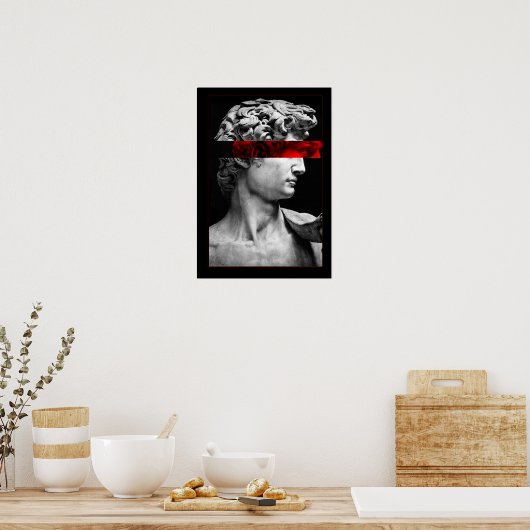 Poster statue grecque esthétique (Cuisine)