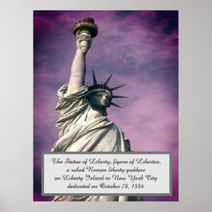 Poster Statue Lady Liberty NY