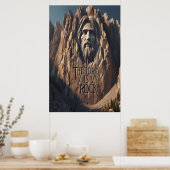 Poster Statue majestueuse de Jésus : Le Seigneur est mon  (Cuisine)