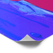 Poster Statue moderne de la liberté Aquarelle coeur rouge (Coin)