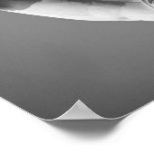 Poster Statue noire et blanche de Liberty New York (Coin)