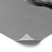 Poster Statue noire et blanche de Liberty New York (Coin)