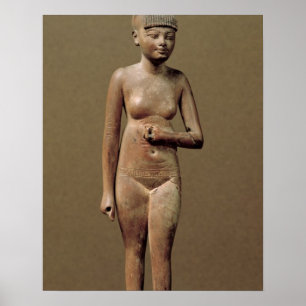Poster Statue of a young servant girl (wood)