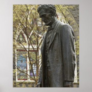 Poster Statue of Abraham Lincoln, Portland, Oregon