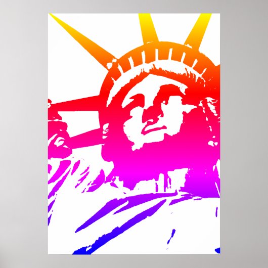 Poster Statue of Liberty Pop Art (Devant)