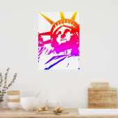 Poster Statue of Liberty Pop Art (Cuisine)