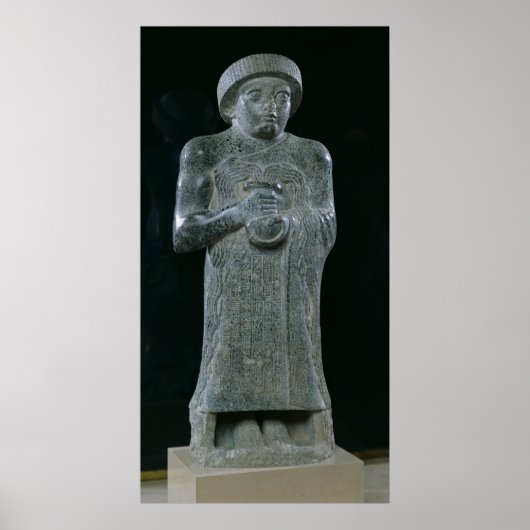 Poster Statue of Prince Gudea, c.2150 BC (Devant)