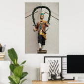 Poster Statue orne un bâtiment, Bavière (Bureau à domicile)