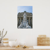 Poster Statue Schiller à Berlin (Cuisine)