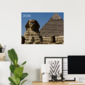 Poster Statue Sphinx à Giza Le Caire Egypte Souvenir (Bureau à domicile)