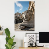 Poster Statue sur le front de San Francesco di Paola (Bureau à domicile)