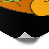 Poster Statue Tiki en bois avec bouche ouverte, Noir drôl (Coin)