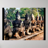 Poster Statues de dieux d'Angkor Thom (Devant)