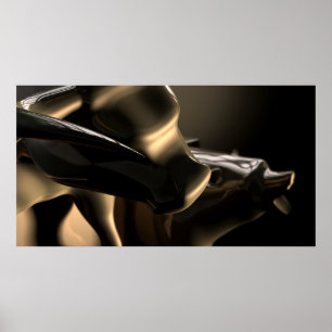 Poster Statues Du Marché Des Ours Et Des Ours