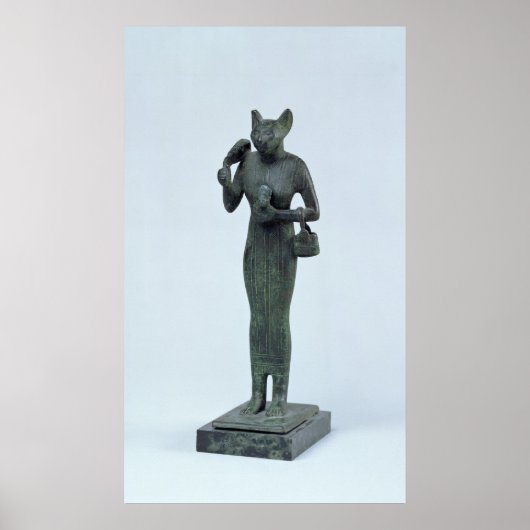 Poster Statuette de la déesse Bastet (Devant)