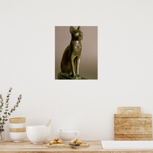 Poster Statuette d'un chat représentant la déesse Bastet (Cuisine)