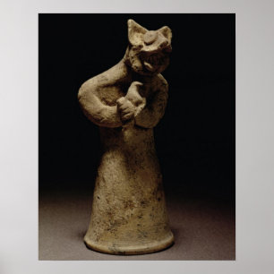 Poster Statuette d'un démon Lion-Dirigé, Mésopotamie, c.5