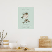 Poster Statut de naissance nautique de petits garçons ble (Cuisine)