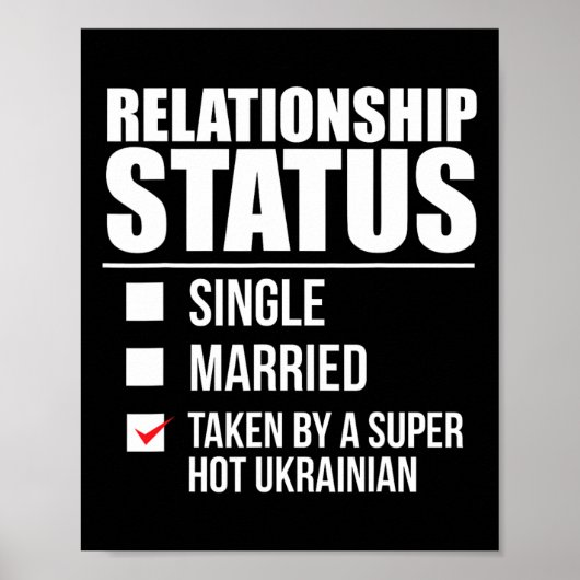 Poster Statut relationnel Pris Super Chaud Ukrainienne Uk (Devant)
