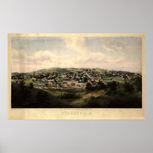 Poster Staunton, Virginie (1857)