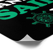 Poster Stay Chill And Head For The Horizon Sailing Humor (Coin)