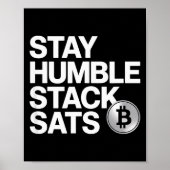 Poster Stay Humble Stack Sats (Devant)
