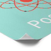 Poster Stay positive atom science slogan (Coin)