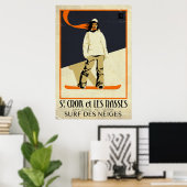 Poster Ste. Croix et Les Rasses - Effet Vintage (Bureau à domicile)