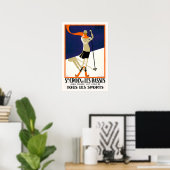 Poster Ste-Croix Suisse Ski (Bureau à domicile)