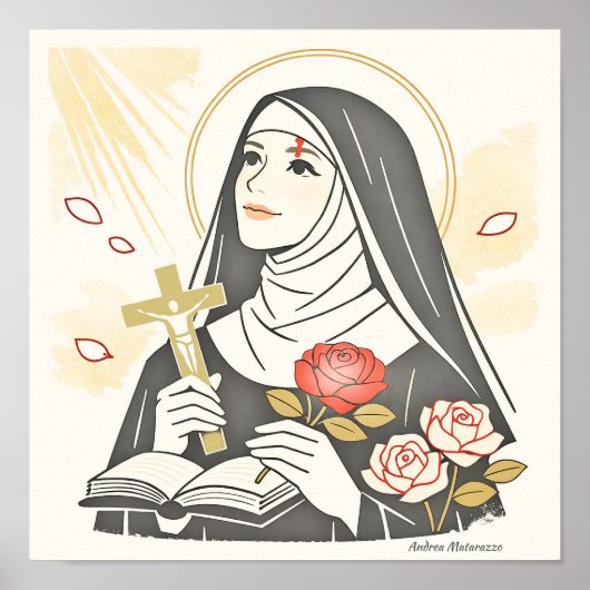 Poster Ste Rita de Cascia (Devant)