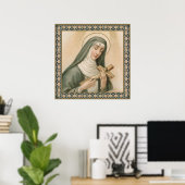 Poster Ste Rita de Cascia (M 015) (Bureau à domicile)