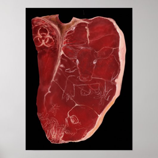 Poster Steak (Devant)