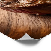 Poster Steak de boeuf gourmet avec marques de grillade pa (Coin)